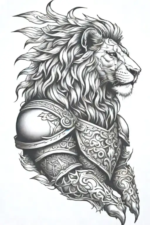 Lion And Shoulder Armor