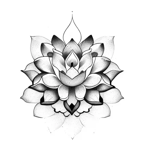 A Serene Lotus Flower Floating On Calm Water