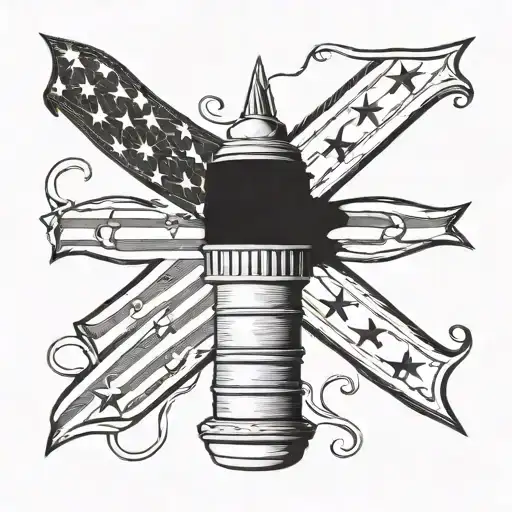 I Wish Grandpas Never Died American Flag Intertwined