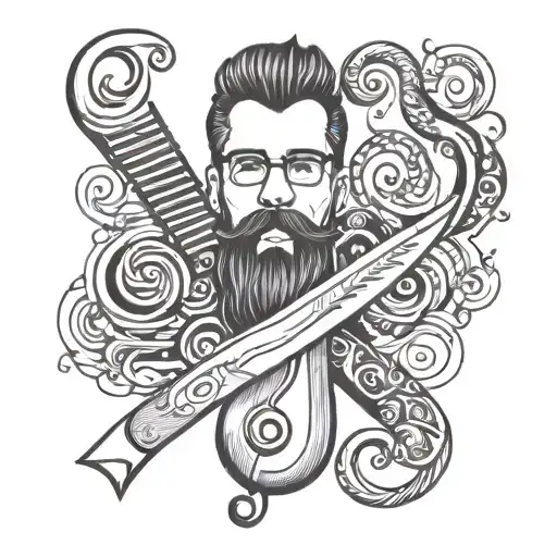 A Barber Clippers With An Infinity Symbol To Represent Loyalty