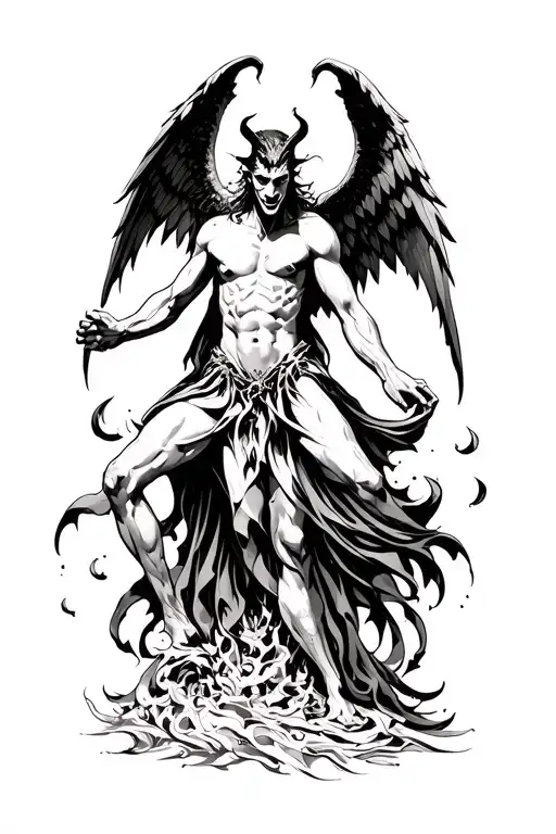 Devil Fighting Angel