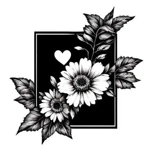 Hearts And August Flower Intertwined