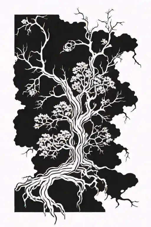 A Dried Tree On Which Poison Is Poured