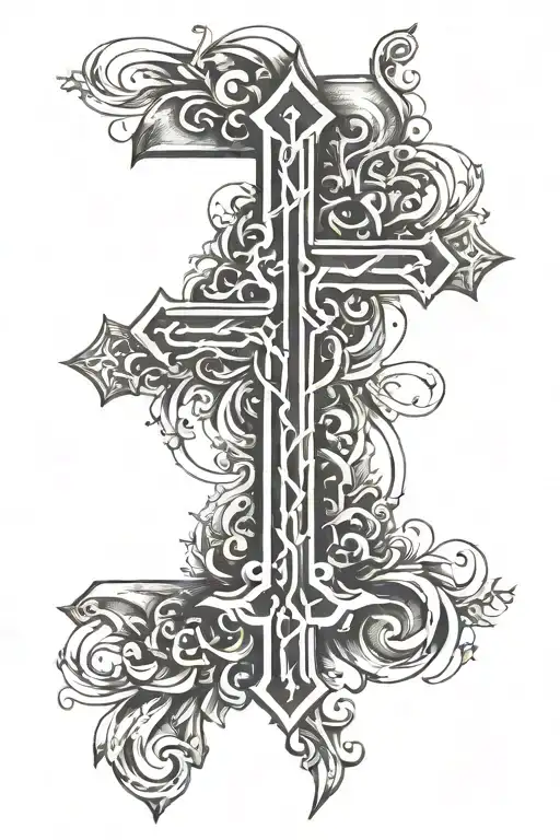 Rustic Cross With Yhwh Nissi Letters