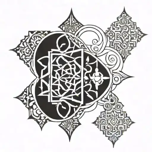 Arabic Architecture Patterns Abstract Design