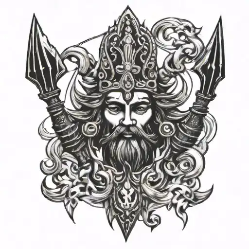 God Shiv Trident