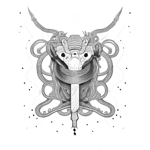 Chain Links With Snake