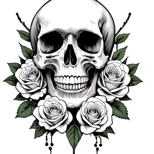 Skull And Roses