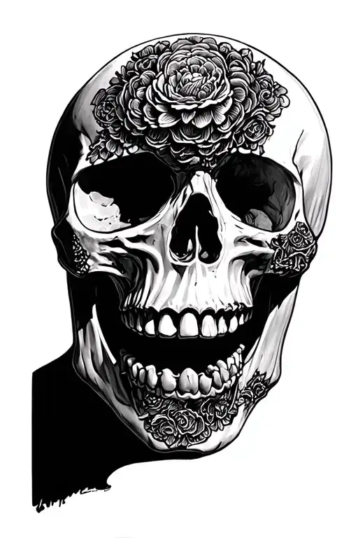 Realistic Skull Missing Bottom Jaw