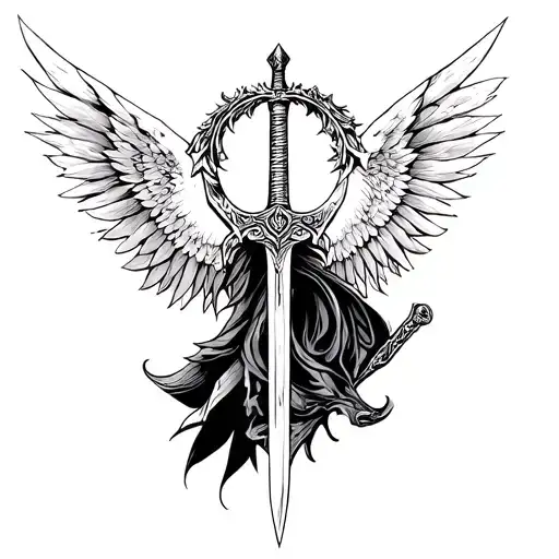 Warrior Angle With Sword