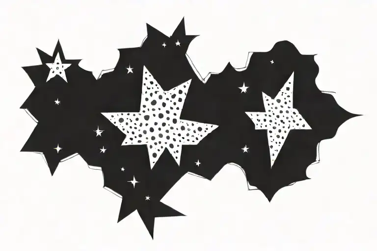 Stars Forming The Shape
