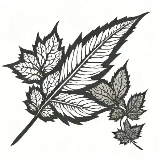 Weed Leaf Pattern