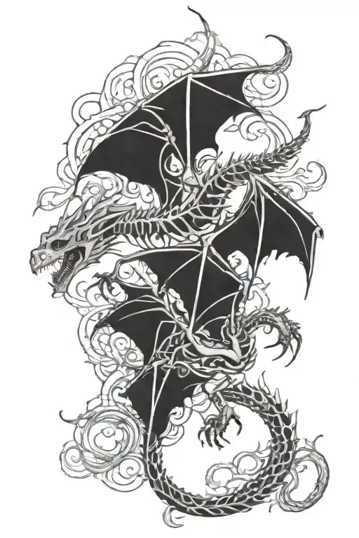 Water-dragon Skeleton's Flying