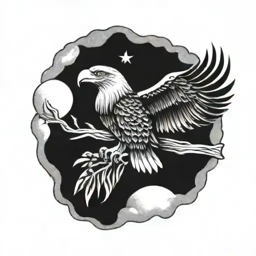 Eagle Olive Stick Moon