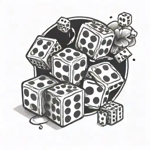 Gambling Dice Domino's Sleeve