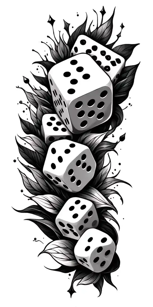 Varied 20 Sided Dice Arm Sleeve