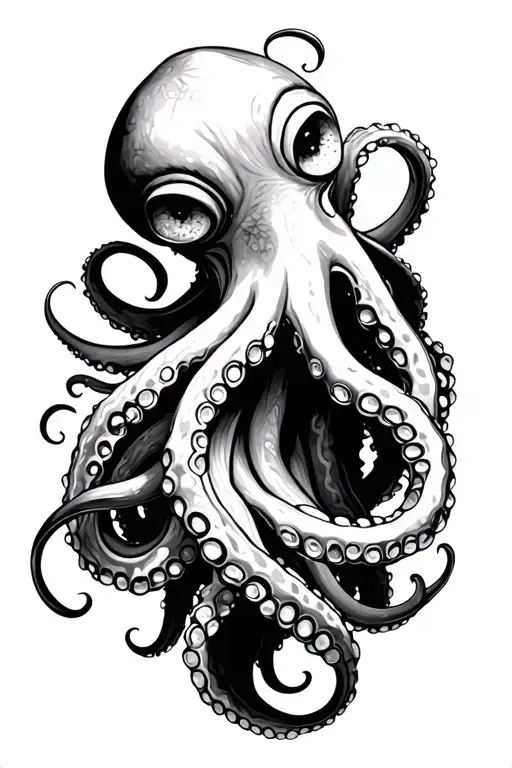 Octopus Wrapping Its Tentacles