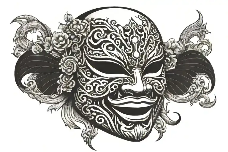 Japane Mask Aside