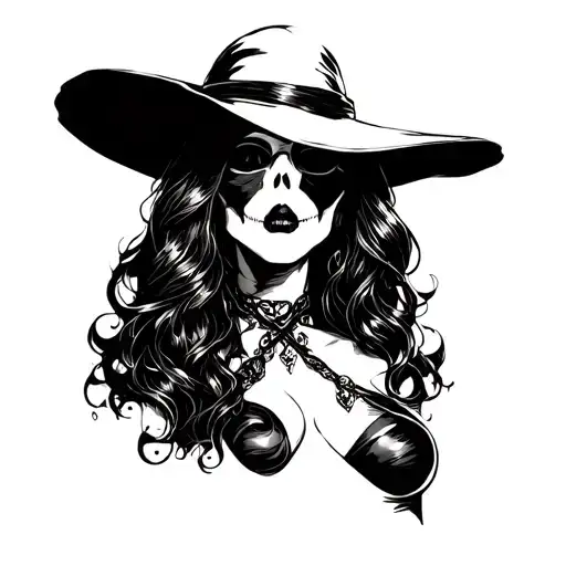 Plague Doctor Sexy Woman Body