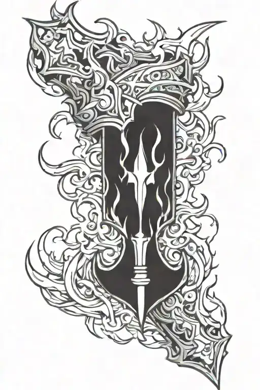 Mordekaiser Mace Weapon Wrapped In Flames