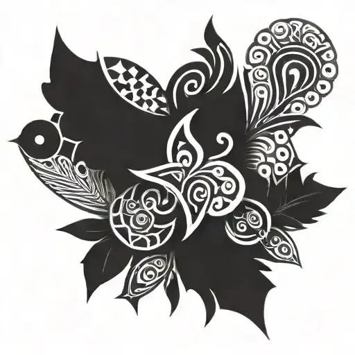Combine Elements Of Family And Papua New Guinea Tribal Art To Create A Unique Tattoo Design