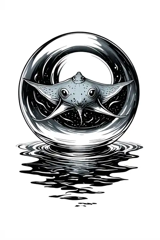Sting Ray In A Ball