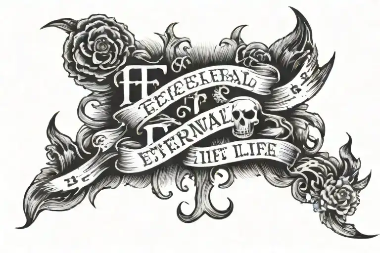 Eternal Life With Text