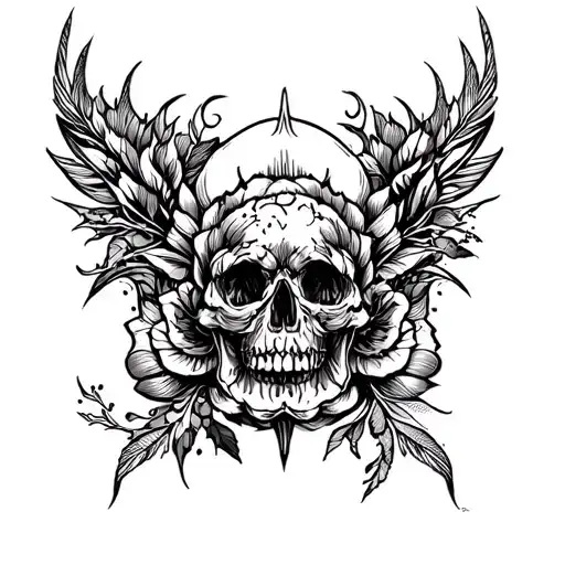 Leg Tattoo Design Combining