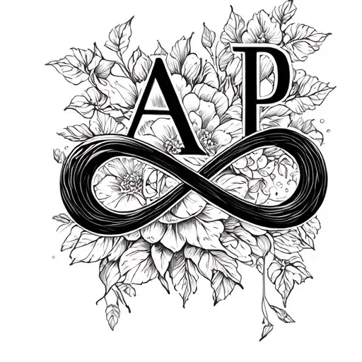 Infinity With Initials A And P