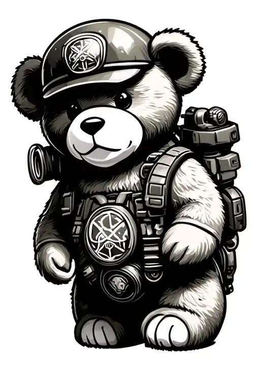 Teddy Bear Army Oxygen Tube Moves