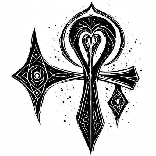 Minimalistic Ankh With Pointed Ends