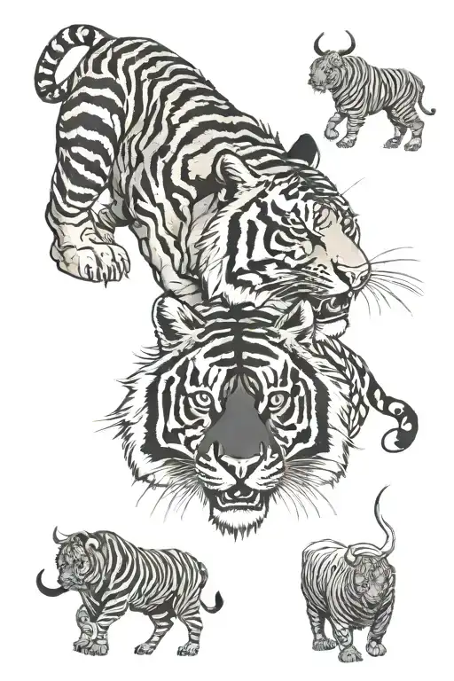 Tiger And Bull