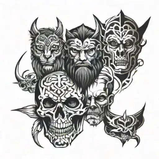 Trio Tattoo For Men