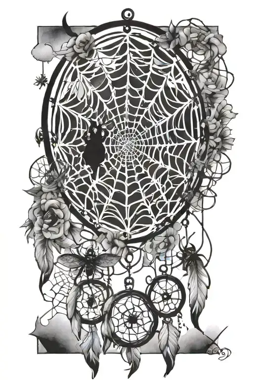 Spider Web Dream Catcher Entangled