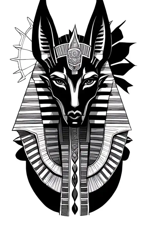 Tribal Egyptian God Anubis