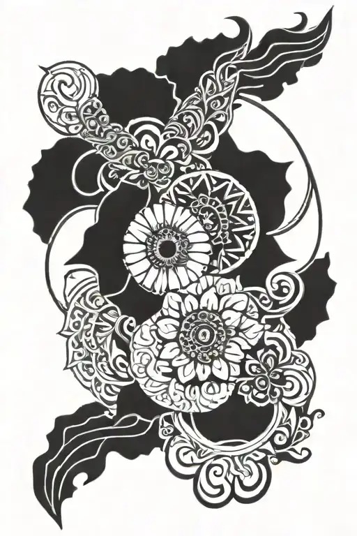 Mandala Along With Taurus Sign
