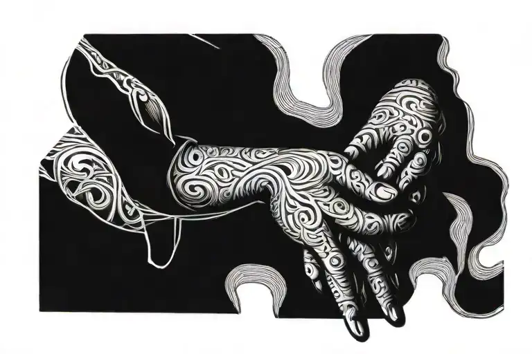 Praying Hand Reaching