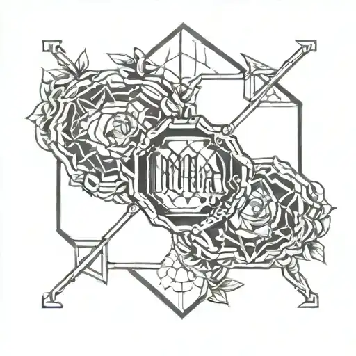Mma Tattoo Octagon Tattoo Easy