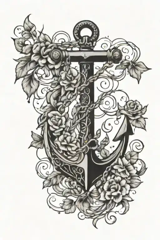 Anchor With Vines