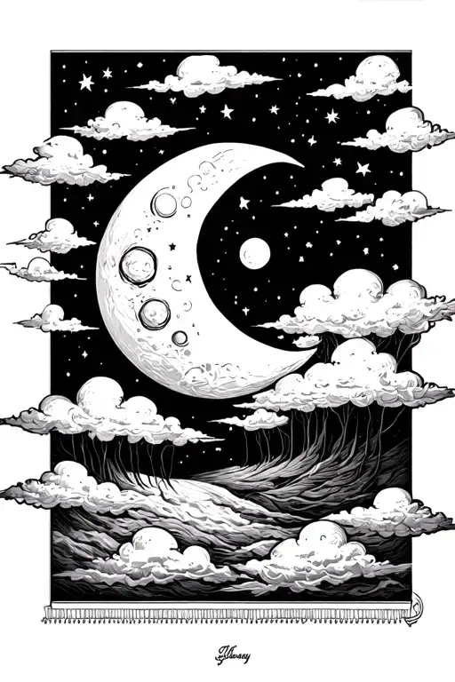 Moon And Cloud