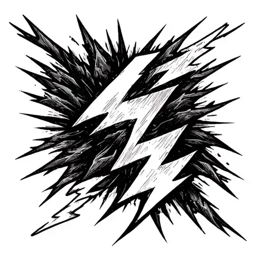 Blackout With Lightning Bolts