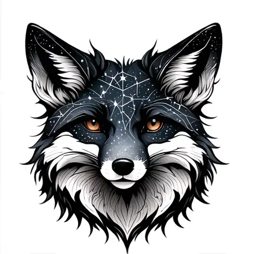 Fox Made Of Constellation
