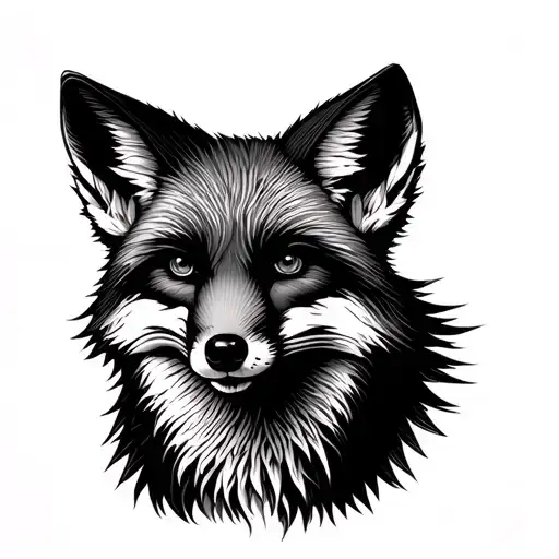 Full Fox Made Of Space