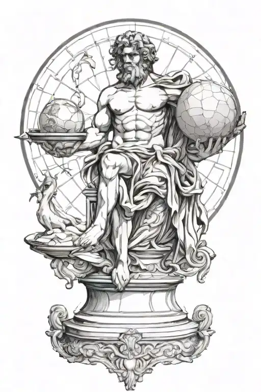 Greek Mythology Atlas Holding The World