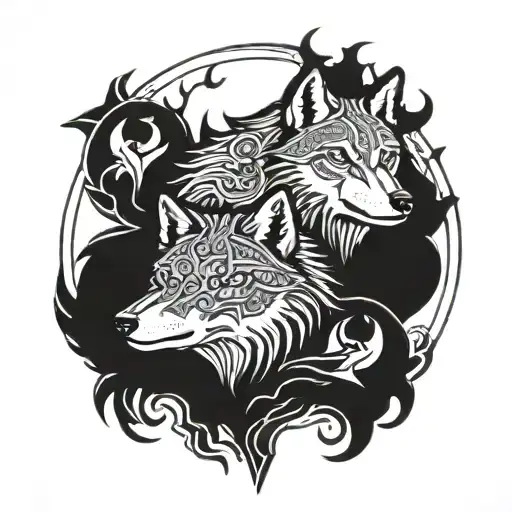 Hati Y Skoll Nordic Wolves