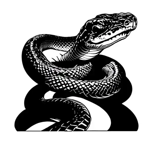 Diamondback Rattlesnake Wrapped