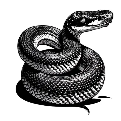Diamondback Rattlesnake Striking