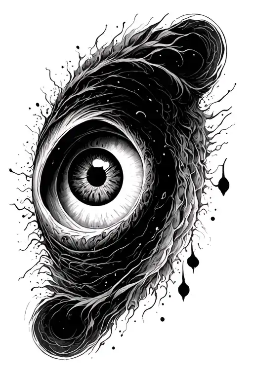 Black Hole With One Eye Of God