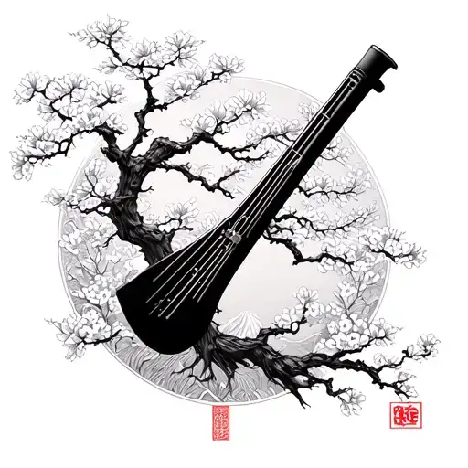 Samurai Shakuhachi Sakura Tree
