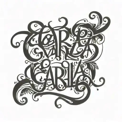 Carla Written In Beautiful Handwriting